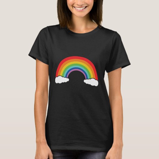 Rainbow with clouds T-Shirt (Vorderseite)