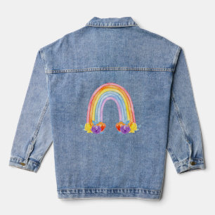 Rainbow Women's Denim Jacket Jeansjacke
