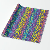 Rainbow Wonky Polka Dots Geschenkpapier (Ungerollt)