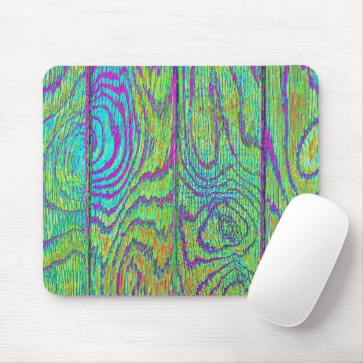 Rainbow Wood Grain Floor Mousepad (Mit Mouse)