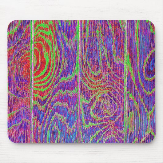 Rainbow Wood Grain Floor Mousepad (Vorne)