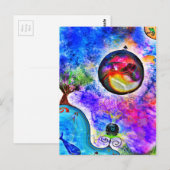 Rainbow World Postkarte (Vorne/Hinten)