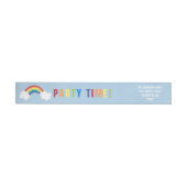 Rainbow-Wrap um das Adressetikett (Person)