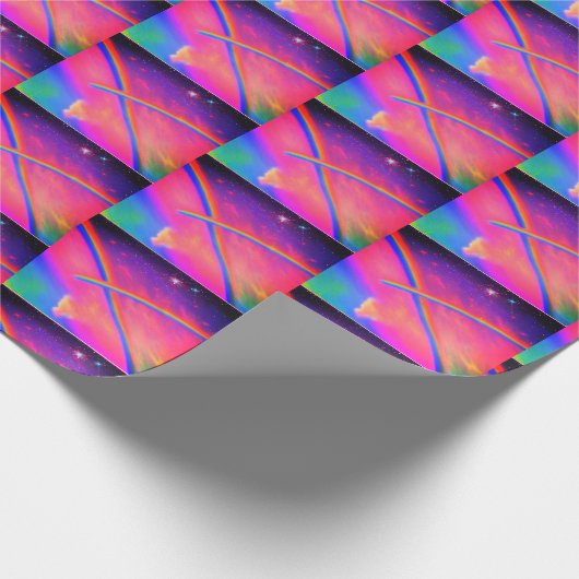 Rainbow Wrapping Paper Geschenkpapier (Ecke)