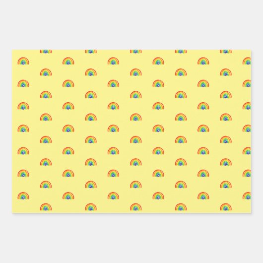 Rainbow Wrapping Paper Geschenkpapier Set (Vorderseite 3)