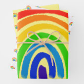 Rainbow Wrapping Paper Geschenkpapier Set (Beispiel)
