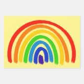 Rainbow Wrapping Paper Geschenkpapier Set (Vorderseite)