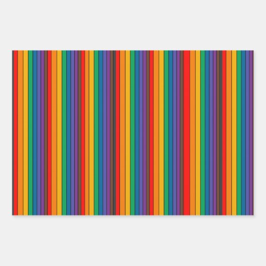 Rainbow Wrapping Paper Geschenkpapier Set (Vorderseite 3)