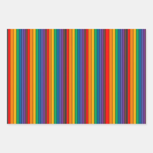 Rainbow Wrapping Paper Geschenkpapier Set (Vorderseite 2)