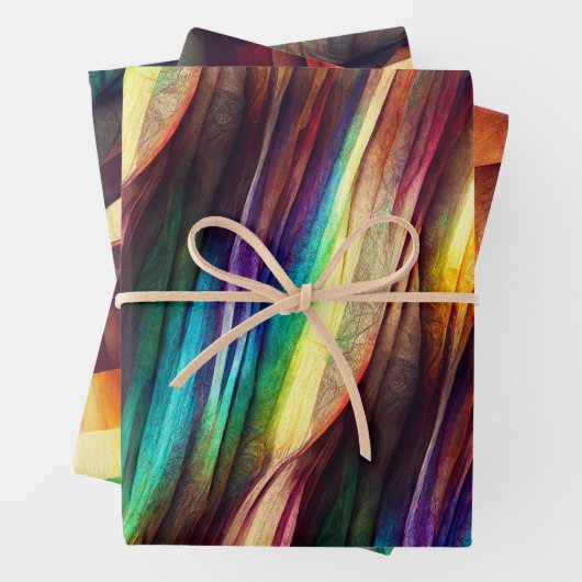 Rainbow Wrapping Paper Set Geschenkpapier Set (Beispiel)