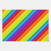 Rainbow Wrapping Paper Sheets mit mehrfarbigen Str Geschenkpapier Set (Vorderseite)