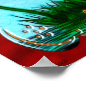 Rainbow wünscht Kinderzimmer Kinder Art Poster (Ecke)