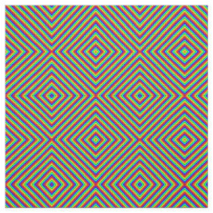 Rainbow X - gekämmter Baumwollstoff Stoff
