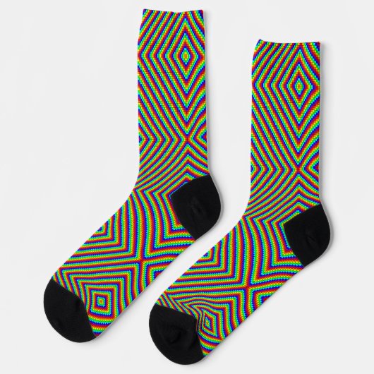 Rainbow X - Premium Socken (Linkes Detail)