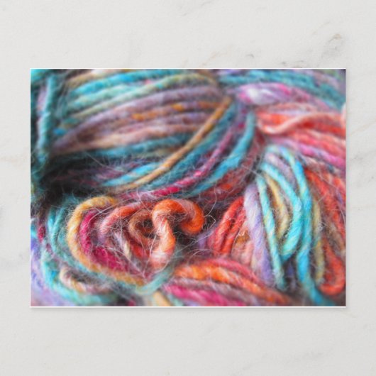 Rainbow Yarn Bundle Postkarte (Vorderseite)