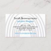 Rainbow Yellow Blue Red Orange Kids Visitenkarte (Rückseite)