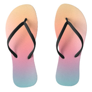 Rainbow Yellow Lila Green Pink Red Orange Badesandalen