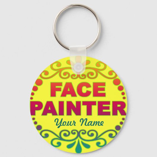 Rainbow Yellow Schlüsselanhänger (Vorderseite)