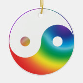 Rainbow Yin & Yang Ornament (Vorne)