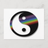 Rainbow Yin Yang Postcard Postkarte (Vorderseite)