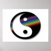 Rainbow Yin Yang Poster (Vorne)