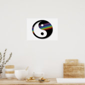Rainbow Yin Yang Poster (Küche)