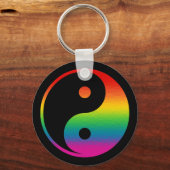 Rainbow Yin Yang Schlüsselanhänger (Vorderseite)