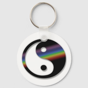 Rainbow Yin Yang Schlüsselanhänger
