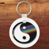 Rainbow Yin Yang Schlüsselanhänger (Vorderseite)