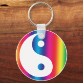 Rainbow Yin Yang Schlüsselanhänger (Vorderseite)