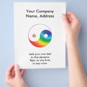 Rainbow Yin Yang Symbol Flyer (Hand)