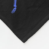 Rainbow Yoga Skeleton Übungsknochen Halloween Teil Fleecedecke (Ecke)