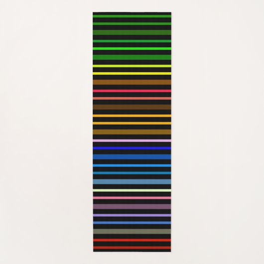 Rainbow Yogamatte (Vorderseite)