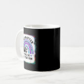 Rainbow You 988 Suicide Awareness Bleac Kaffeetasse (Vorderseite Links)