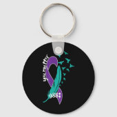 Rainbow You 988 Suicide Prevention Awarenes Schlüsselanhänger (Vorderseite)