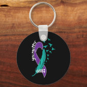 Rainbow You 988 Suicide Prevention Awarenes Schlüsselanhänger (Vorderseite)