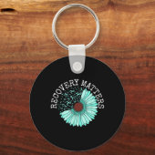 Rainbow You 988 Suicide Prevention Colorful Ribbon Schlüsselanhänger (Vorderseite)