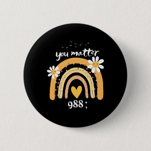 Rainbow You Problem 988 Suizidprävention Awarene Button