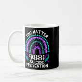 Rainbow You Problem 988 Suizidprävention Awarene Kaffeetasse (Links)