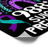 Rainbow You Problem 988 Suizidprävention Awarene Poster (Ecke)