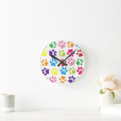 RAINBOW-ZAHLDRUCKE RUNDE WANDUHR (Zuhause)