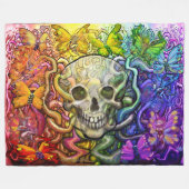 Rainbow-Zauber-Fleece-Blanket Fleecedecke (Vorderseite (Horizontal))