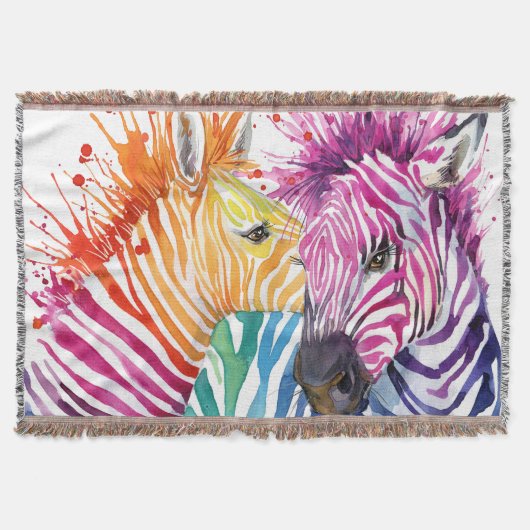 Rainbow zebra, Aquarellbilder. Decke (Vorderseite)
