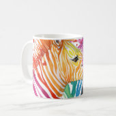Rainbow zebra, Aquarellbilder. Kaffeetasse (Vorderseite Links)