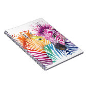 Rainbow zebra, Aquarellbilder. Notizblock (Rechte Seite)