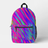 Rainbow Zebra Bedruckter Rucksack (Vorderseite)