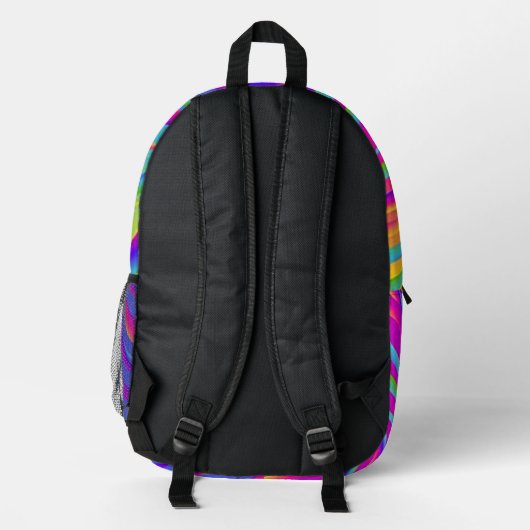 Rainbow Zebra Bedruckter Rucksack (Rückseite)