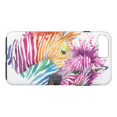 Rainbow Zebra Case-Mate iPhone Hülle (Rückseite (Horizontal))