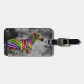 Rainbow Zebra Gepäckanhänger (Vorderseite horizontal)