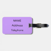 Rainbow Zebra Gepäckanhänger (Rückseite horizontal)